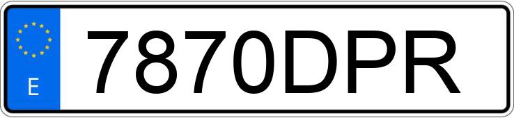 Numer rejestracyjny 7870DPR posiada PEUGEOT 407
