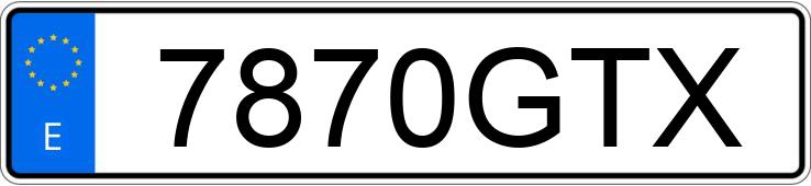 Numer rejestracyjny 7870GTX posiada MAZDA MAZDA2