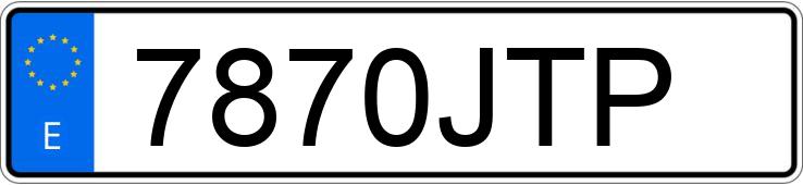 Numer rejestracyjny 7870JTP posiada MAZDA CX-3