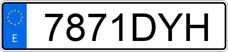 Numer rejestracyjny 7871DYH posiada TOYOTA COROLLA