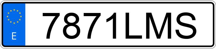 Il numero di registrazione 7871LMS ha AUDI Q7