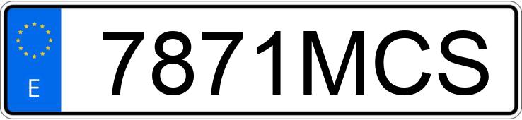 Numer rejestracyjny 7871MCS posiada CUPRA FORMENTOR