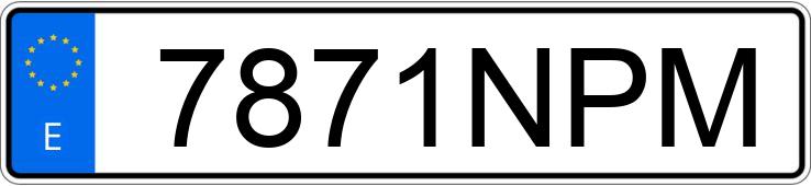 Numer rejestracyjny 7871NPM posiada FIAT DUCATO