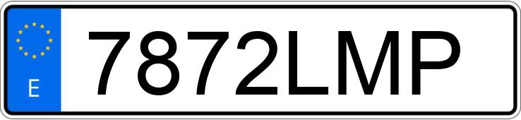 Numer rejestracyjny 7872LMP posiada BMW SERIE 1