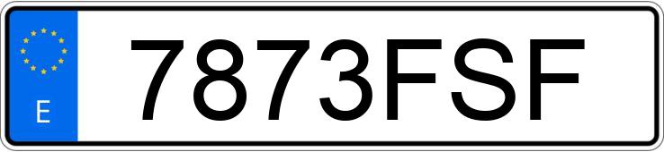 Numer rejestracyjny 7873FSF posiada FIAT PUNTO