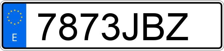 Numer rejestracyjny 7873JBZ posiada MERCEDES C (203)