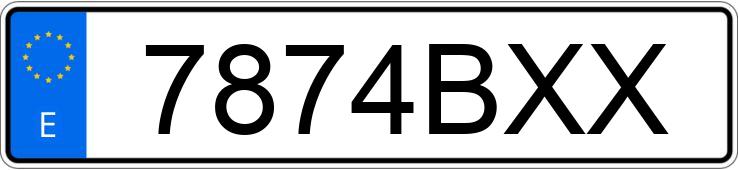 Numer rejestracyjny 7874BXX posiada CITROEN JUMPER