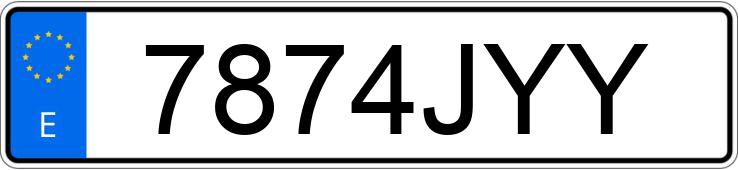 Numer rejestracyjny 7874JYY posiada VOLKSWAGEN GOLF Numer rejestracyjny 7874JYY posiada VOLKSWAGEN GOLF