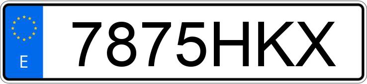 Numer rejestracyjny 7875HKX posiada PEUGEOT 208 Numer rejestracyjny 7875HKX posiada PEUGEOT 208