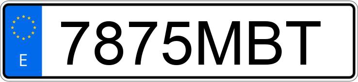 Numer rejestracyjny 7875MBT posiada AUDI Q3 SPORTBACK Numer rejestracyjny 7875MBT posiada AUDI Q3 SPORTBACK