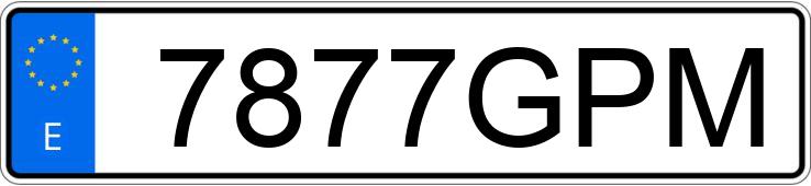 Numer rejestracyjny 7877GPM posiada OPEL INSIGNIA