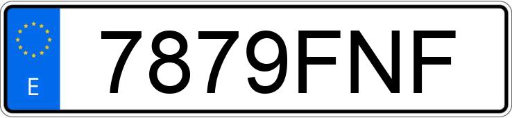 Numer rejestracyjny 7879FNF posiada BMW SERIE 3