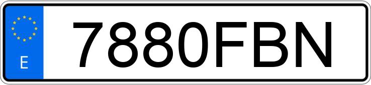 Numer rejestracyjny 7880FBN posiada RENAULT MEGANE