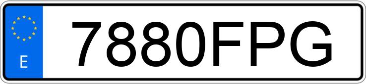 Numer rejestracyjny 7880FPG posiada VOLKSWAGEN PASSAT