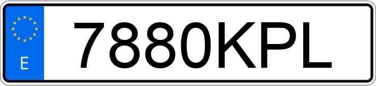 Numer rejestracyjny 7880KPL posiada PEUGEOT 2008