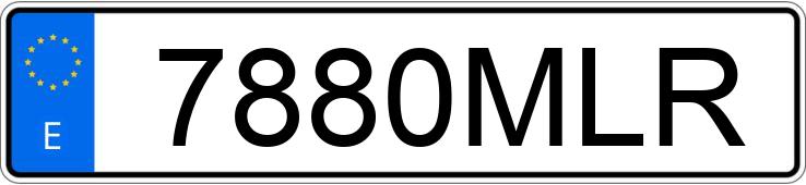 Numer rejestracyjny 7880MLR posiada RENAULT K