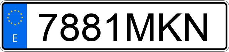 Numer rejestracyjny 7881MKN posiada HYUNDAI KONA