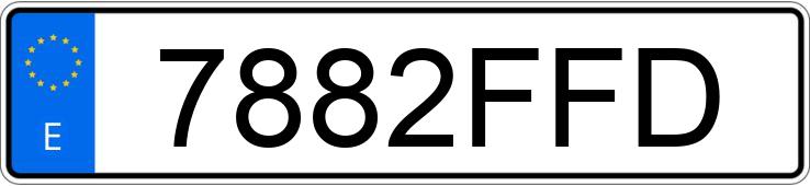 Numer rejestracyjny 7882FFD posiada MITSUBISHI MONTERO