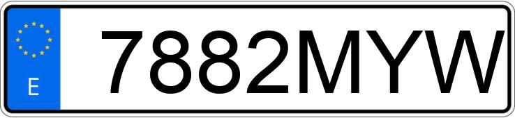 Numer rejestracyjny 7882MYW posiada VOLKSWAGEN TAIGO