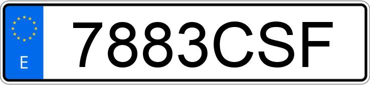 Numer rejestracyjny 7883CSF posiada AUDI A6