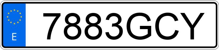 Numer rejestracyjny 7883GCY posiada OPEL CORSA