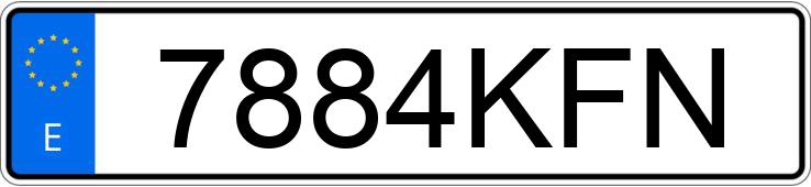 Numer rejestracyjny 7884KFN posiada NISSAN QASHQAI