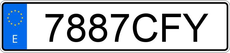 Numer rejestracyjny 7887CFY posiada BMW SERIE 3