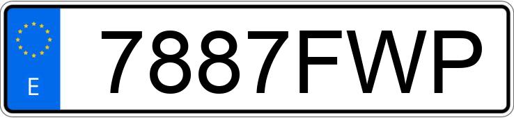 Numer rejestracyjny 7887FWP posiada BMW SERIE 5