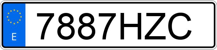 Numer rejestracyjny 7887HZC posiada BMW X3