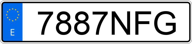 Numer rejestracyjny 7887NFG posiada FORD CUSTOM