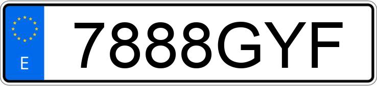 Numer rejestracyjny 7888GYF posiada MAZDA MAZDA3