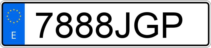 Numer rejestracyjny 7888JGP posiada OPEL ZAFIRA TOURER