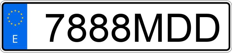 Numer rejestracyjny 7888MDD posiada MITSUBISHI SPACE STAR