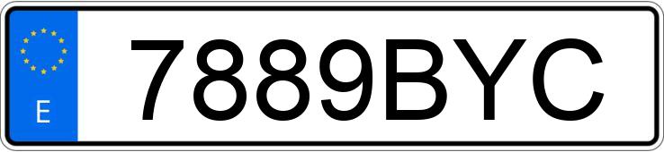 Numer rejestracyjny 7889BYC posiada AUDI A3