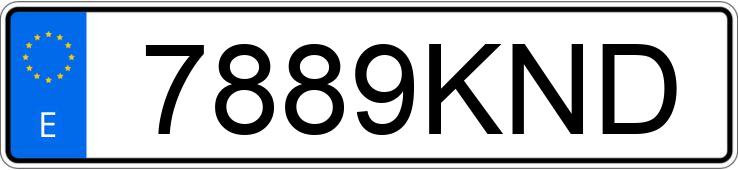 Numer rejestracyjny 7889KND posiada FIAT TIPO