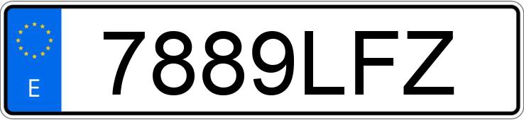 Numer rejestracyjny 7889LFZ posiada VOLKSWAGEN POLO