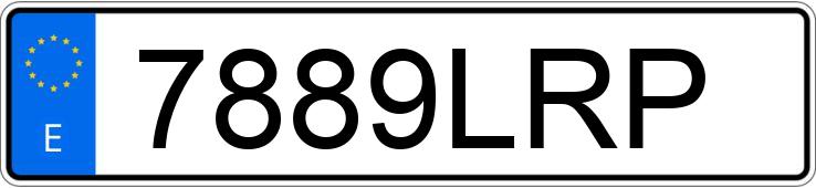 Numer rejestracyjny 7889LRP posiada PORSCHE TAYCAN