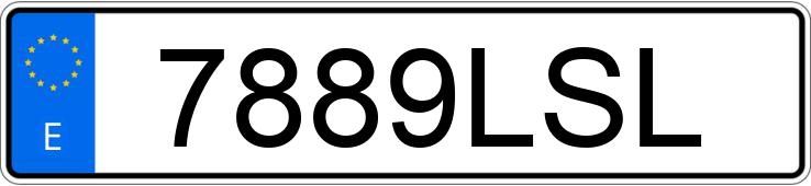 Numer rejestracyjny 7889LSL posiada BMW SERIE 3