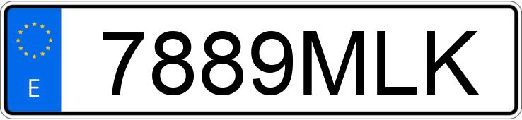 Numer rejestracyjny 7889MLK posiada VOLKSWAGEN PASSAT CC