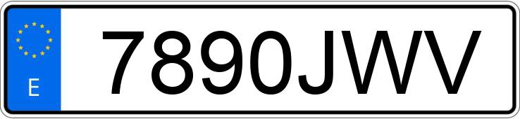 Numer rejestracyjny 7890JWV posiada BMW X3