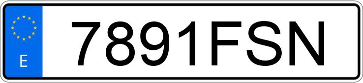 Numer rejestracyjny 7891FSN posiada CITROEN XSARA