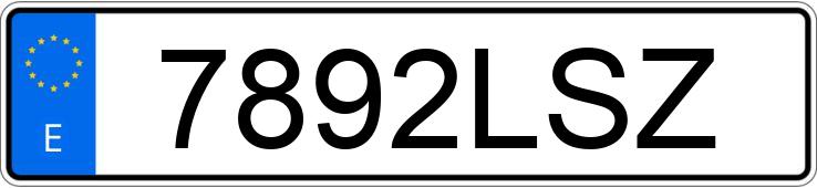 O número de registro 7892LSZ tem PEUGEOT 2008
