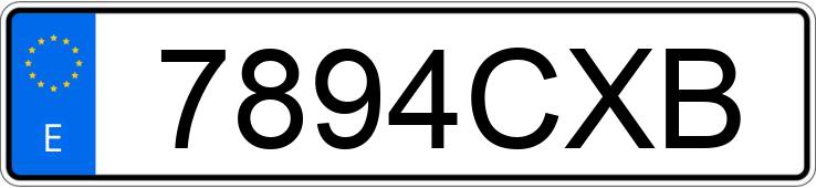 Numer rejestracyjny 7894CXB posiada HYUNDAI GETZ