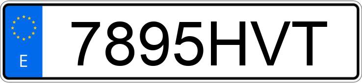 Numer rejestracyjny 7895HVT posiada AUDI A4