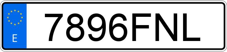 Numer rejestracyjny 7896FNL posiada SUZUKI DL 650