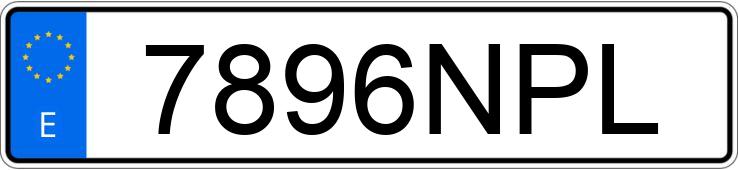 Il numero di registrazione 7896NPL ha SEAT IBIZA