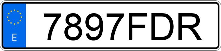 Numer rejestracyjny 7897FDR posiada RENAULT SCENIC