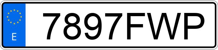 Numer rejestracyjny 7897FWP posiada RENAULT GRAND ESPACE