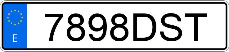 Numer rejestracyjny 7898DST posiada RENAULT CLIO