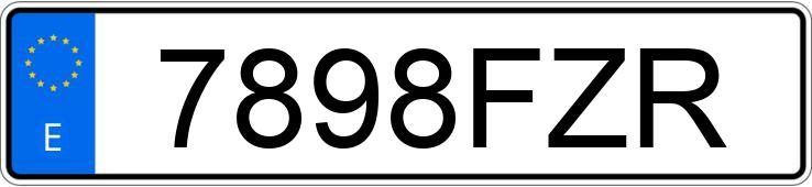 Numer rejestracyjny 7898FZR posiada AUDI A4